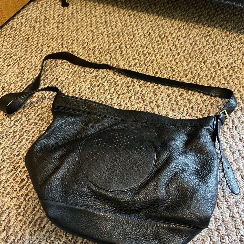 Black Leather Crossbody Bag